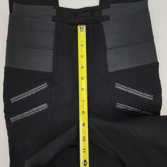 Ci Sono Women Medium 27x25 Black Pull On Elastic Waist Knit Ponte Pants Leggings - Picture 11 of 13